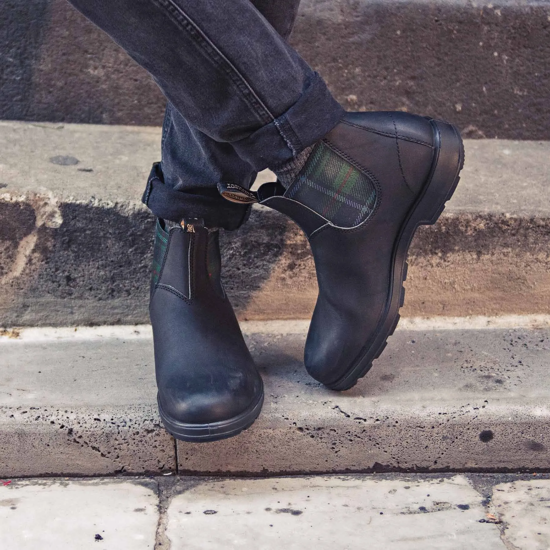 1614 ORIGINALS BLACK & TARTAN GREEN