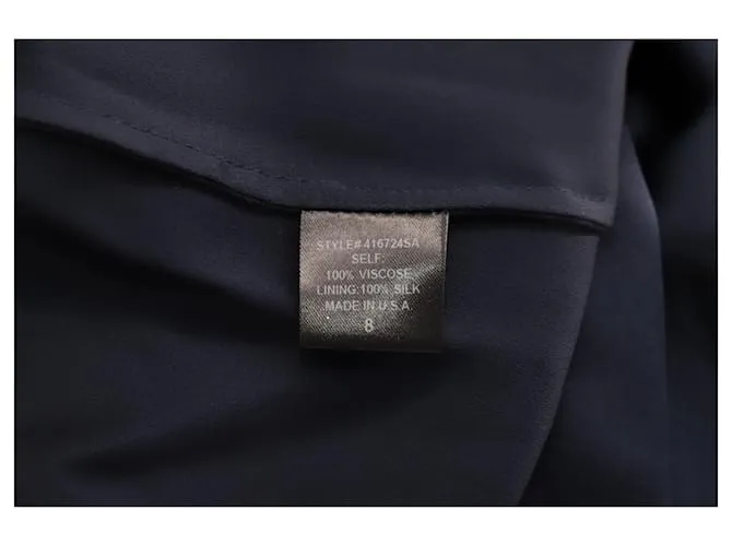 Adam Lippes VESTIDO CAPA EN VISCOSA AZUL MARINO DE ADAM LIPPE 