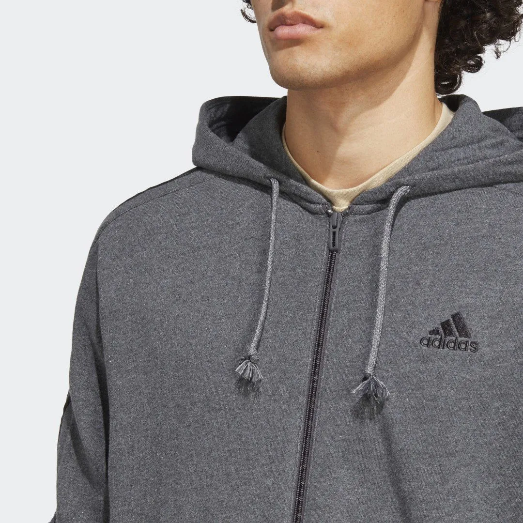 ADIDAS PERFORMANCE ESSENTIALS FRENCH TERRY 3STRIPES FULLZIP HOODIE