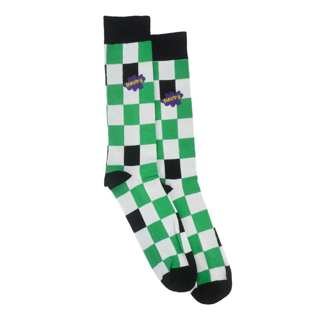 ADOC Calcetines Cuadros color blanco
