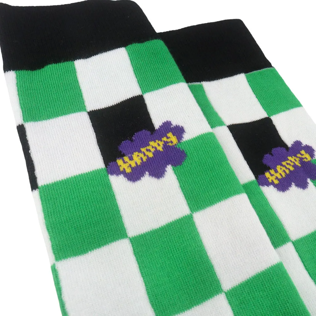 ADOC Calcetines Cuadros color blanco