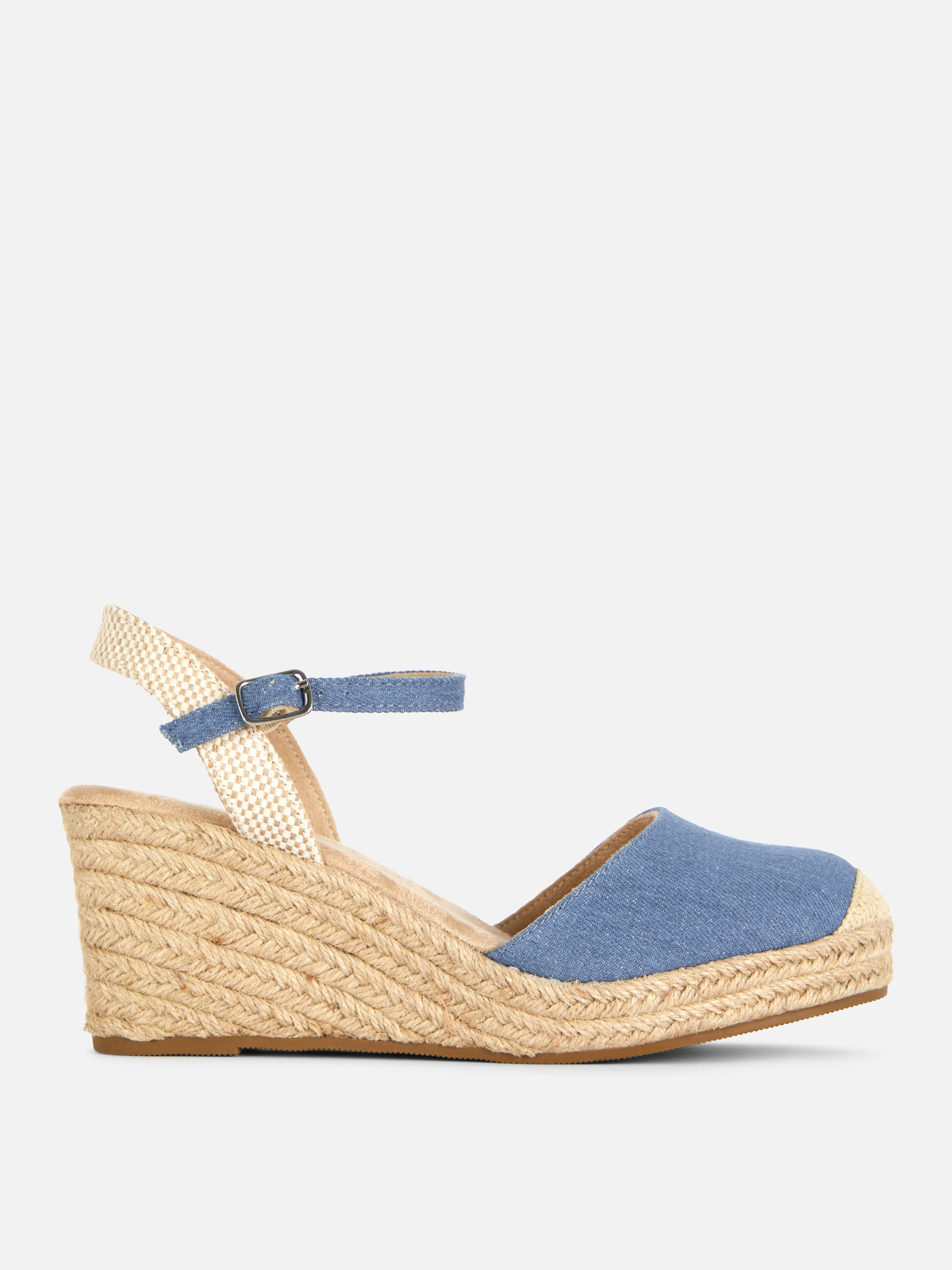 Alpargatas de cuña tejidas