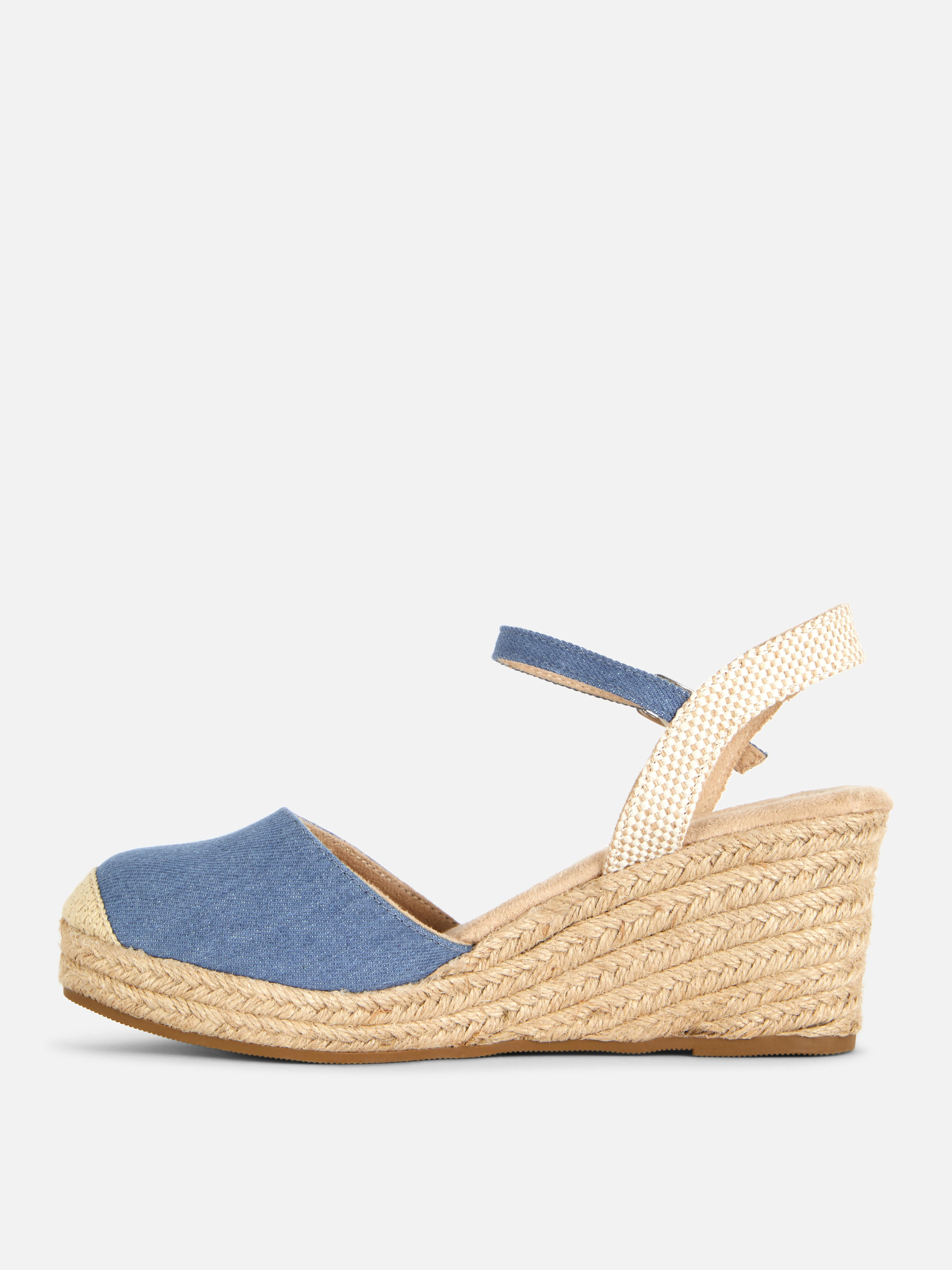 Alpargatas de cuña tejidas