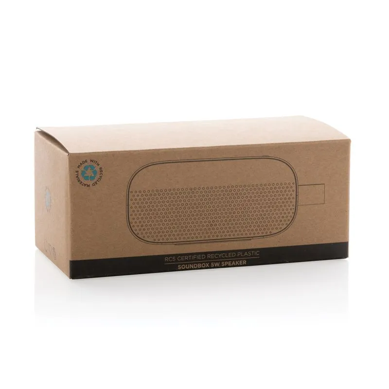 Altavoz de plástico reciclado Soundbox 5W