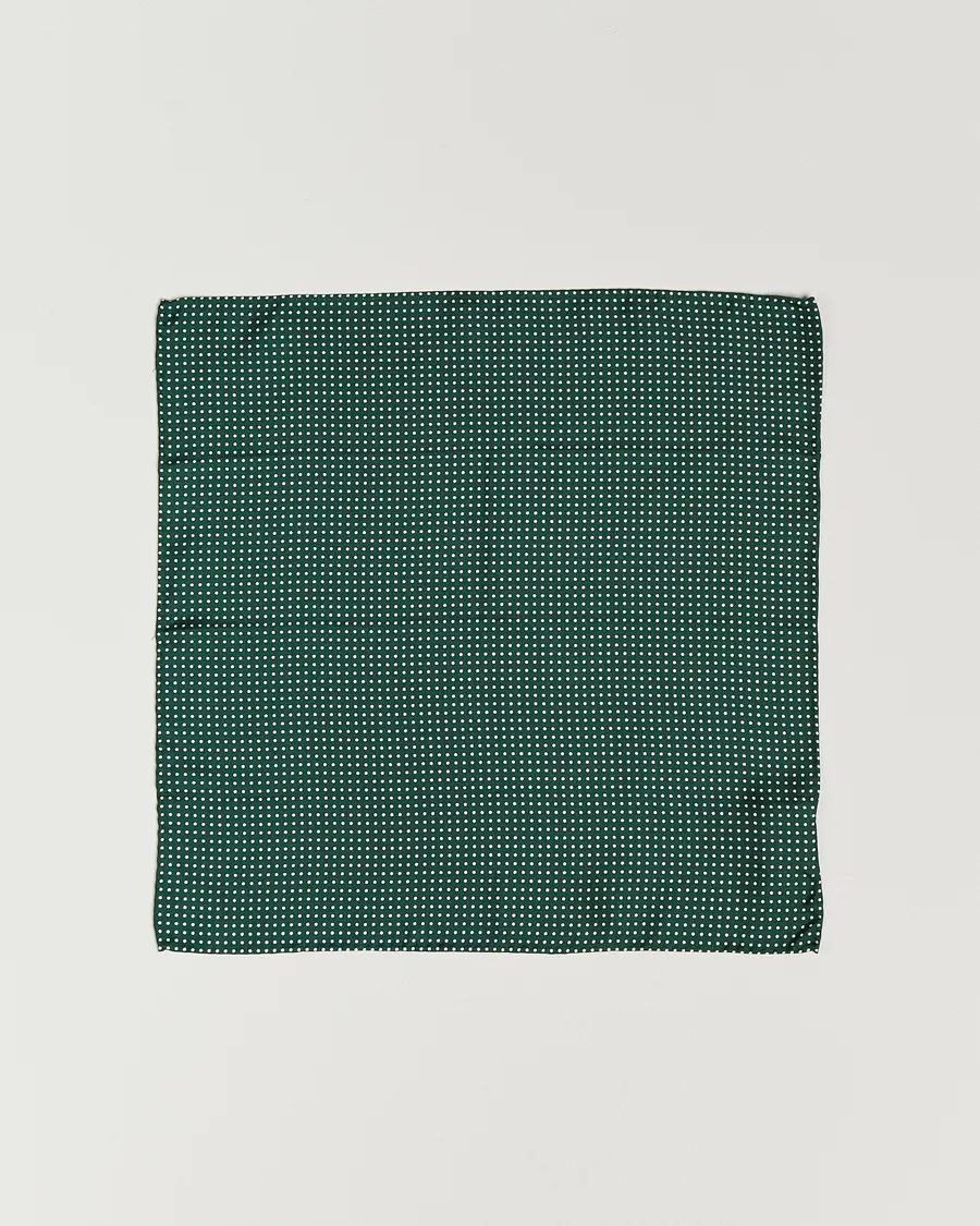 Amanda Christensen Handkerchief Dot Silk Bottle Green