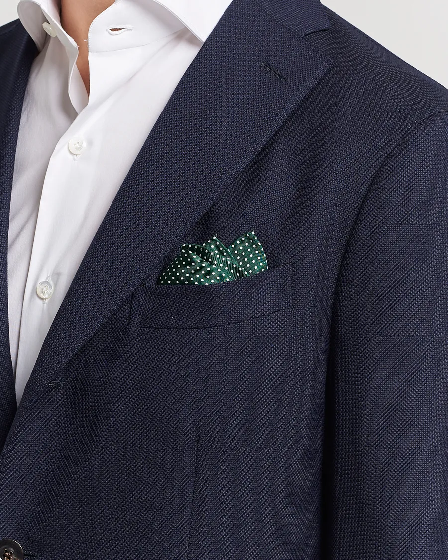 Amanda Christensen Handkerchief Dot Silk Bottle Green