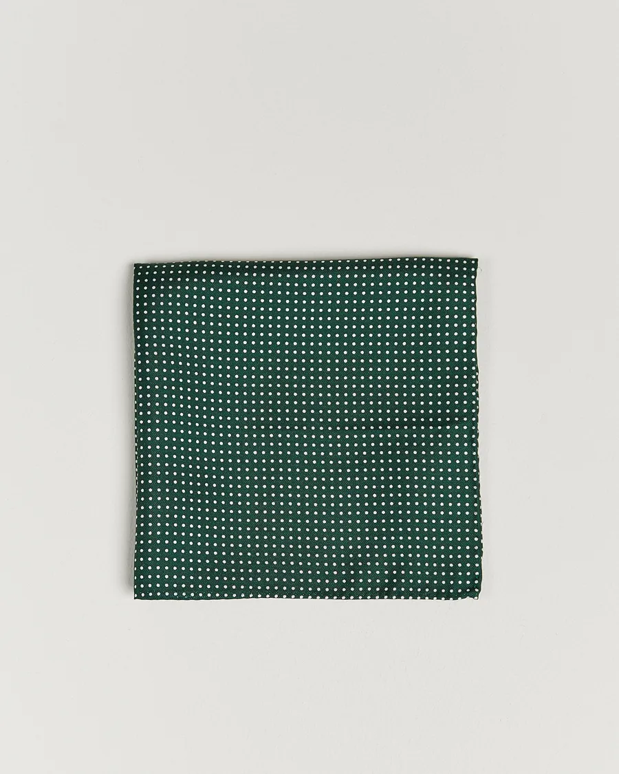 Amanda Christensen Handkerchief Dot Silk Bottle Green