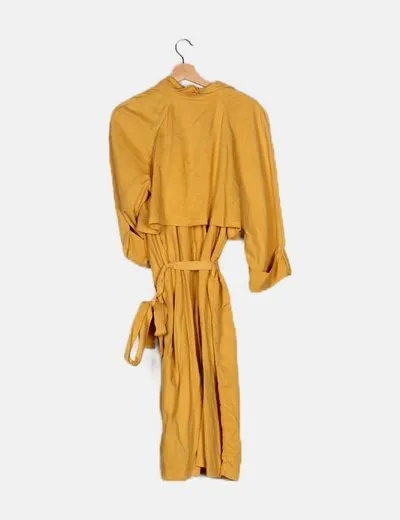 American Vintage Trench amarilla botonadura