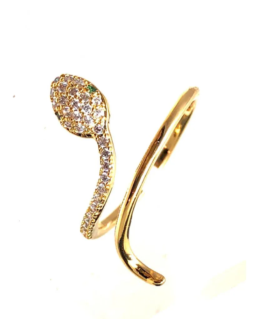 ANILLOS DE MUJER SERPIENTES DORADAS DISEÑO CLASICO RENOVADO