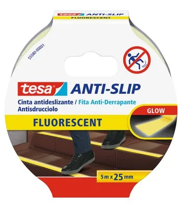 ANTIDESLIZANTE AMARILLO FLUOR TESA 5MX25MM 555800000111
