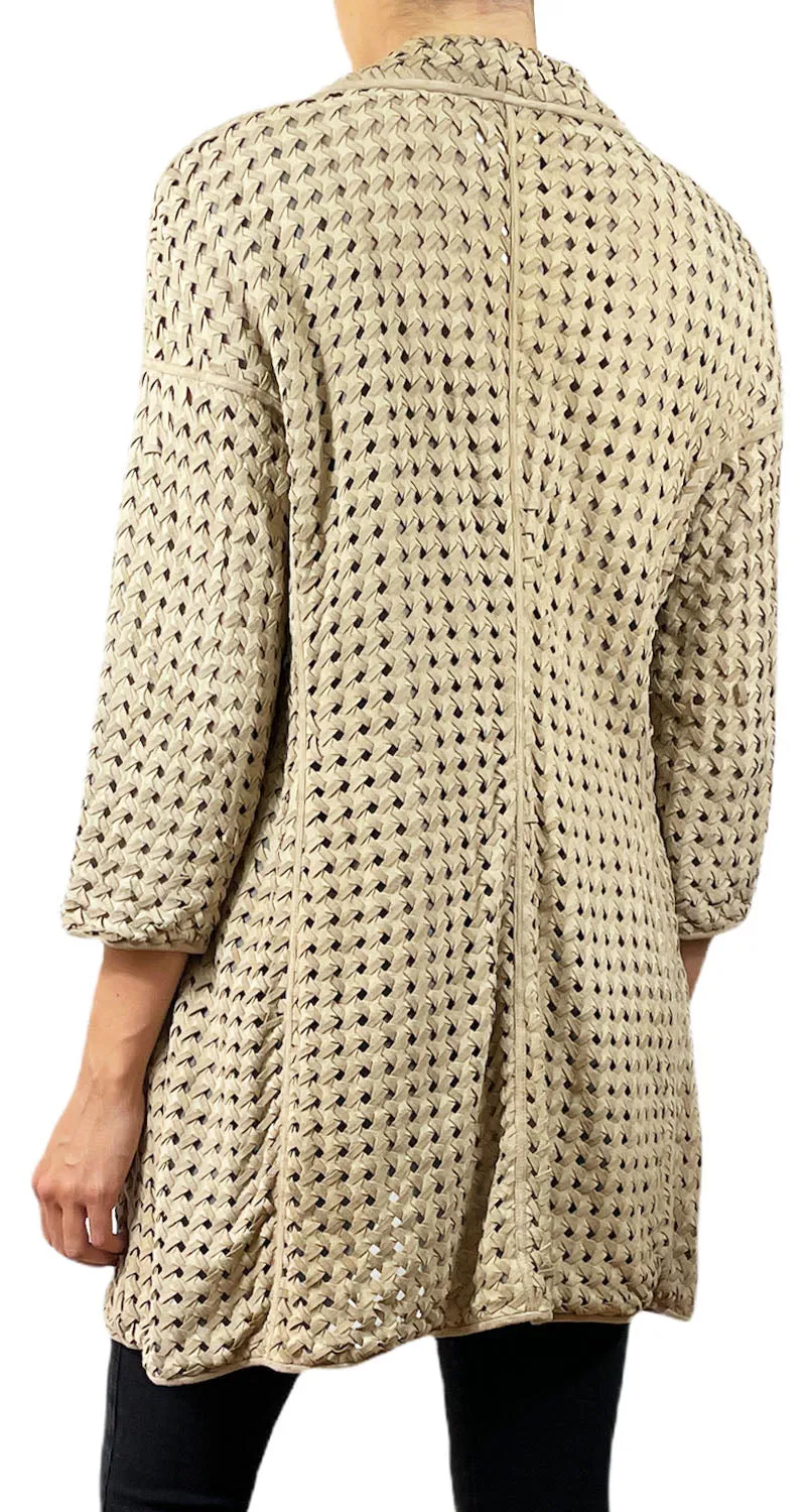 ARMANI Chaqueta Beige Verano Tejida