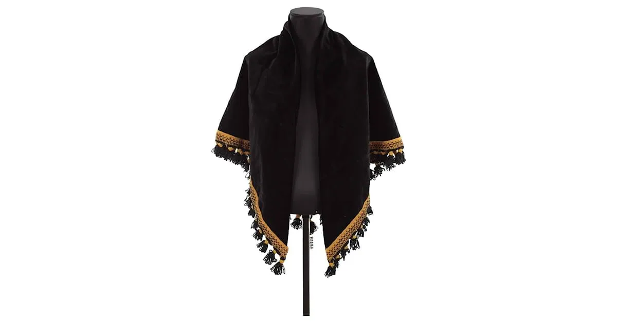 Autre Marque capa de terciopelo Negro 