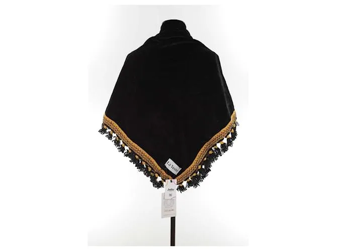 Autre Marque capa de terciopelo Negro 