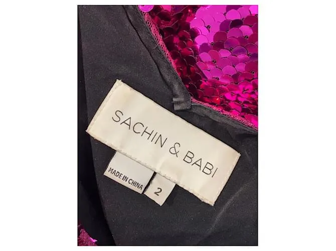 Autre Marque SACHIN & BABI Vestidos T.Poliéster XS Internacional Rosa 