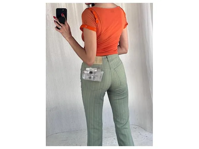 Autre Marque Top de malla naranja con capa forrada Extyn 
