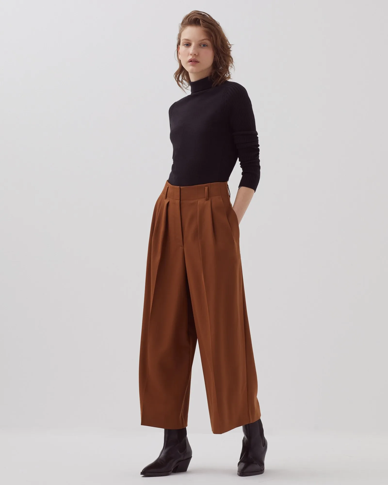 BABETH  FALDA PANTAL&OACUTE;N MONKS ROBE BROWN