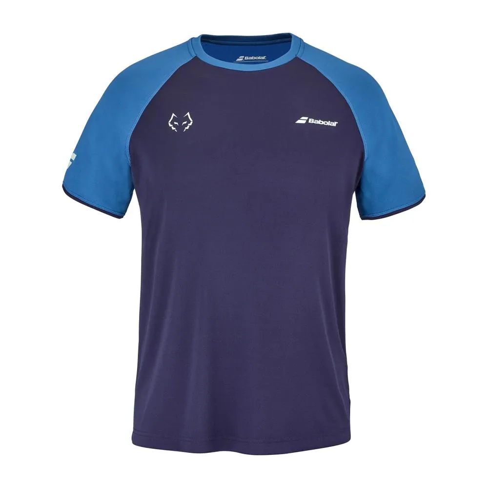 Babolat Remeras Masculino Padel Crew_Neck_Tee_Lebron Baritone_Blue