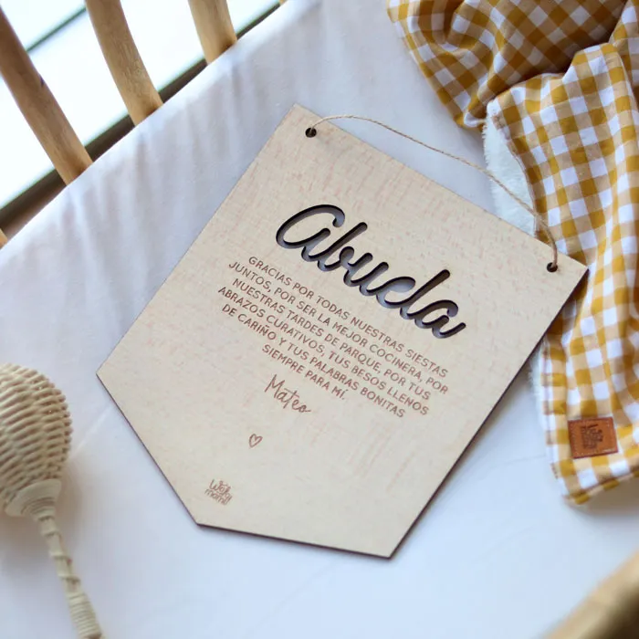 Banderola de Madera – Abuela