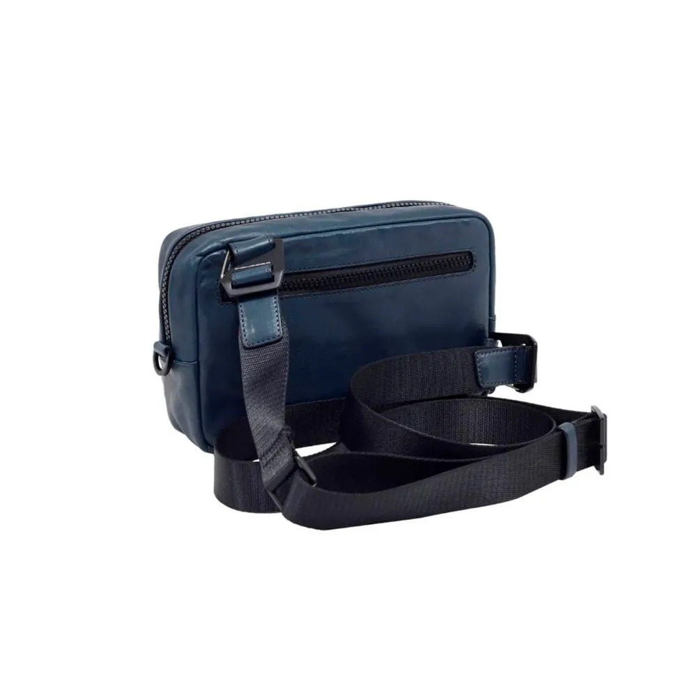Bandolera / Bolso de Mano de Piel Piquadro CA6109AP/BLU Color Azul