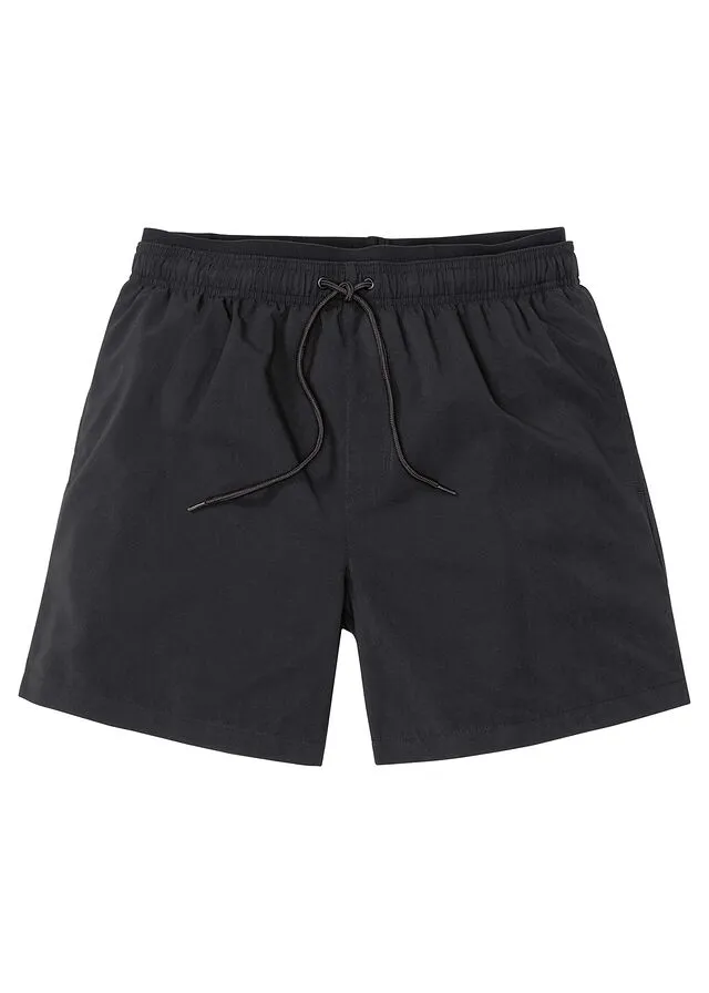 Bañador de hombre con poliéster reciclado Negro