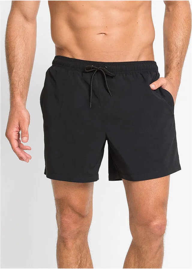 Bañador de hombre con poliéster reciclado Negro