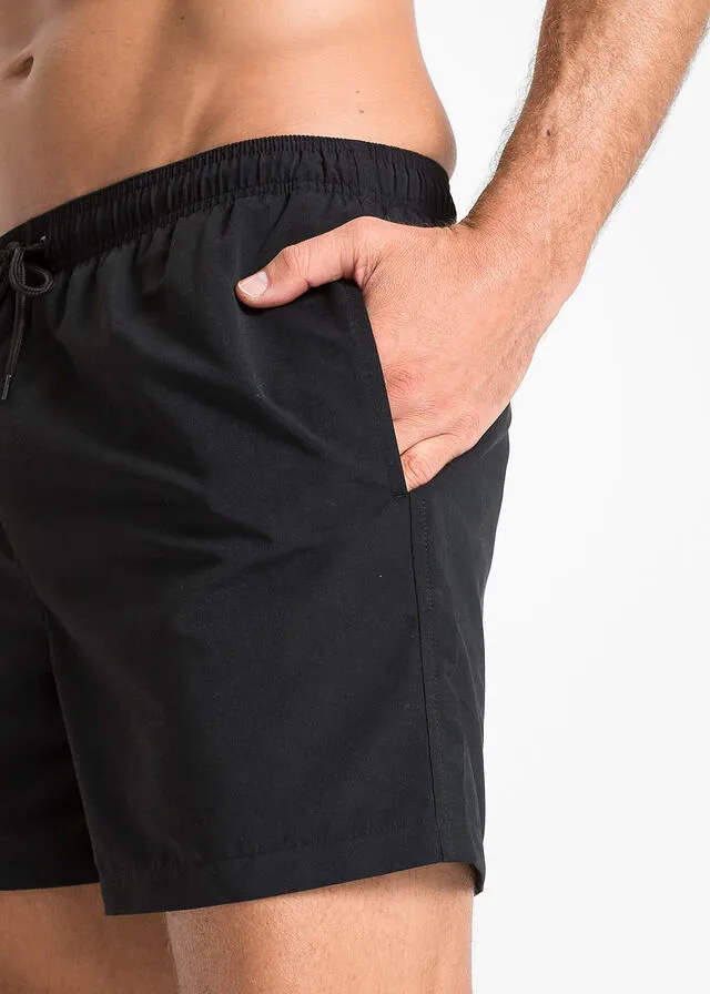 Bañador de hombre con poliéster reciclado Negro