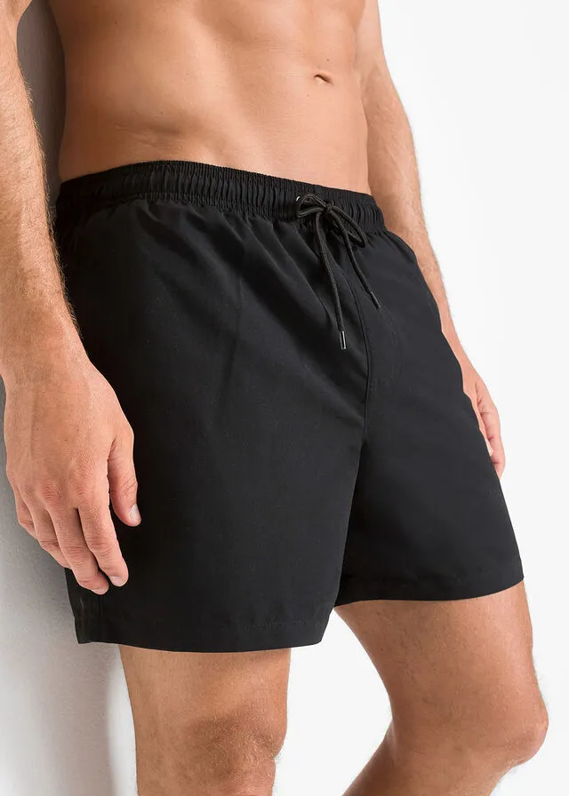Bañador de hombre con poliéster reciclado Negro