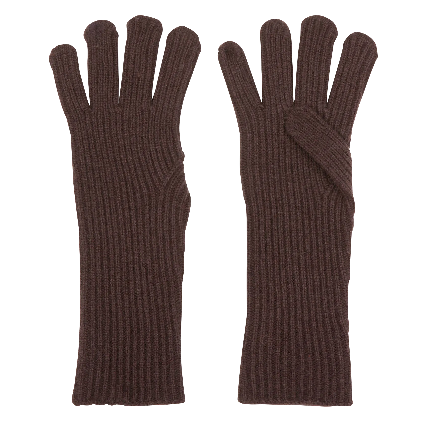 BECKSONDERGAARD WOONA  GUANTES DE MEZCLA DE LANA EN MARRON