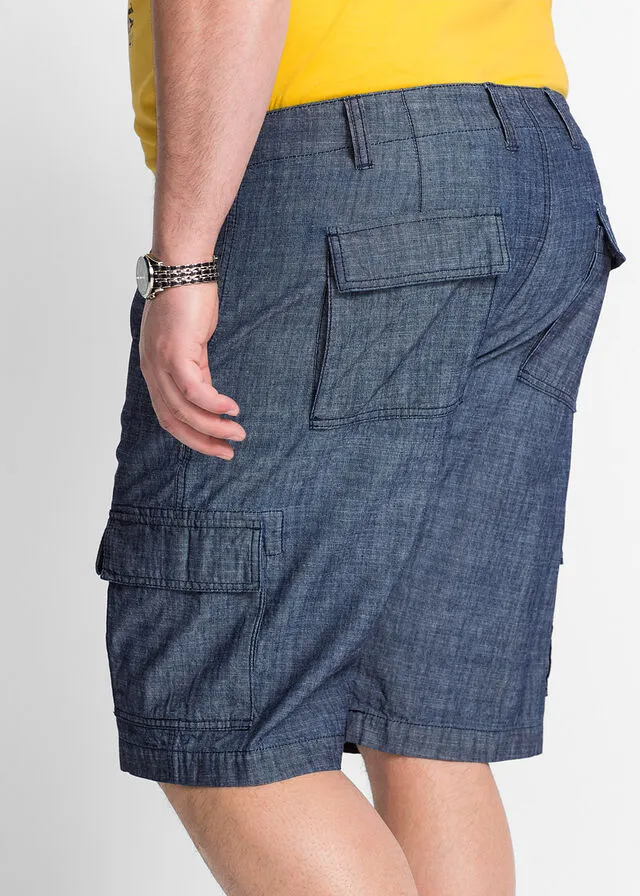 Bermudas de estilo cargo y corte holgado Azul marino