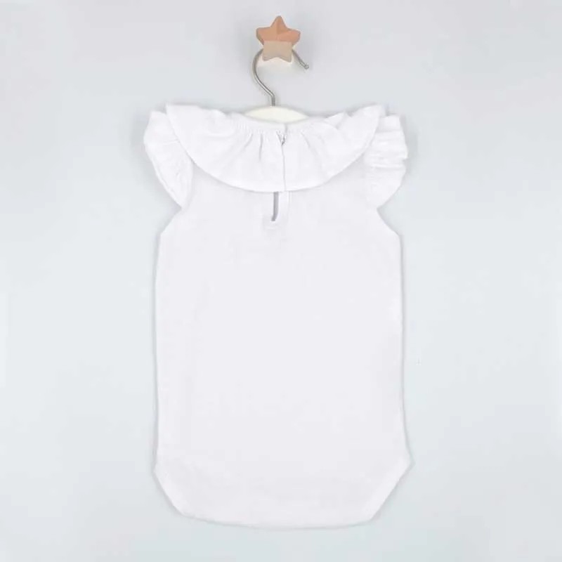 Body bebé crudo con cuello volante de Rapife