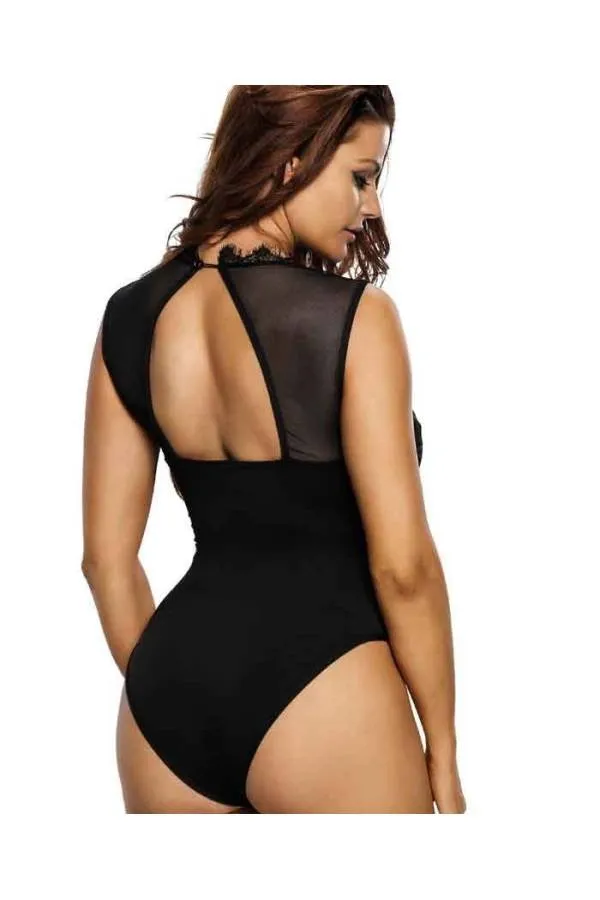 Body encaje elegante Black