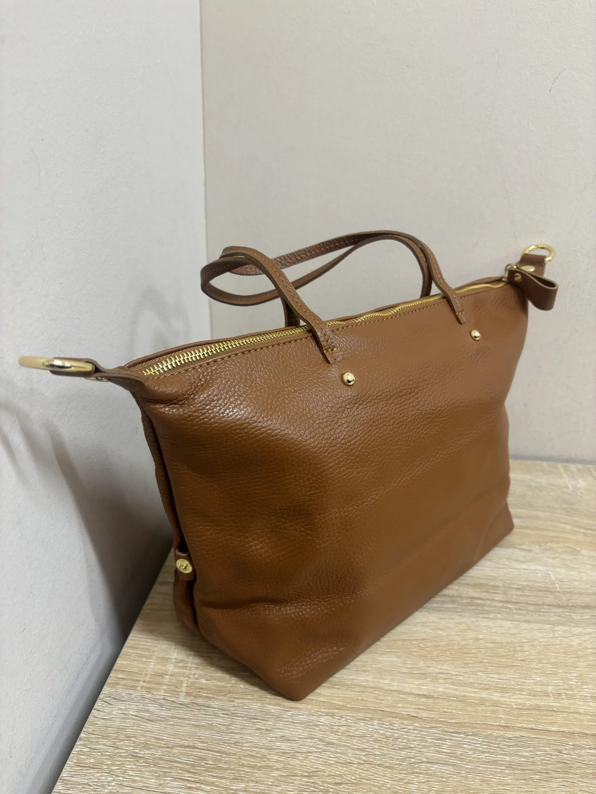 Bolso City Piel Camel
