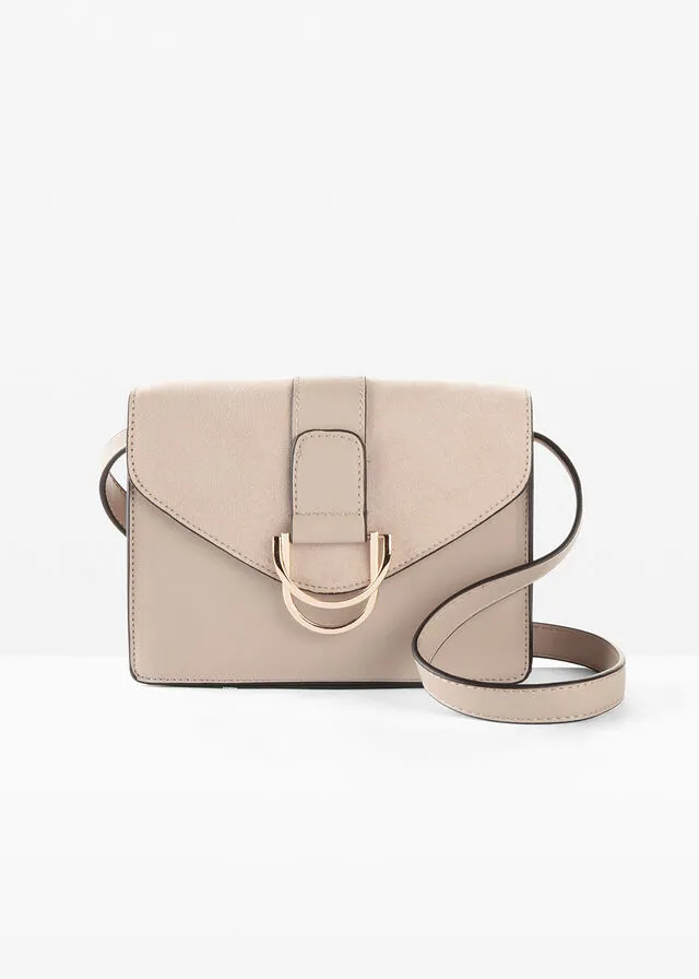 BOLSO DE ESTILO BANDOLERA BEIGEDORADO