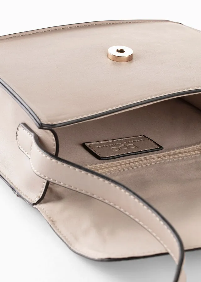 BOLSO DE ESTILO BANDOLERA BEIGEDORADO