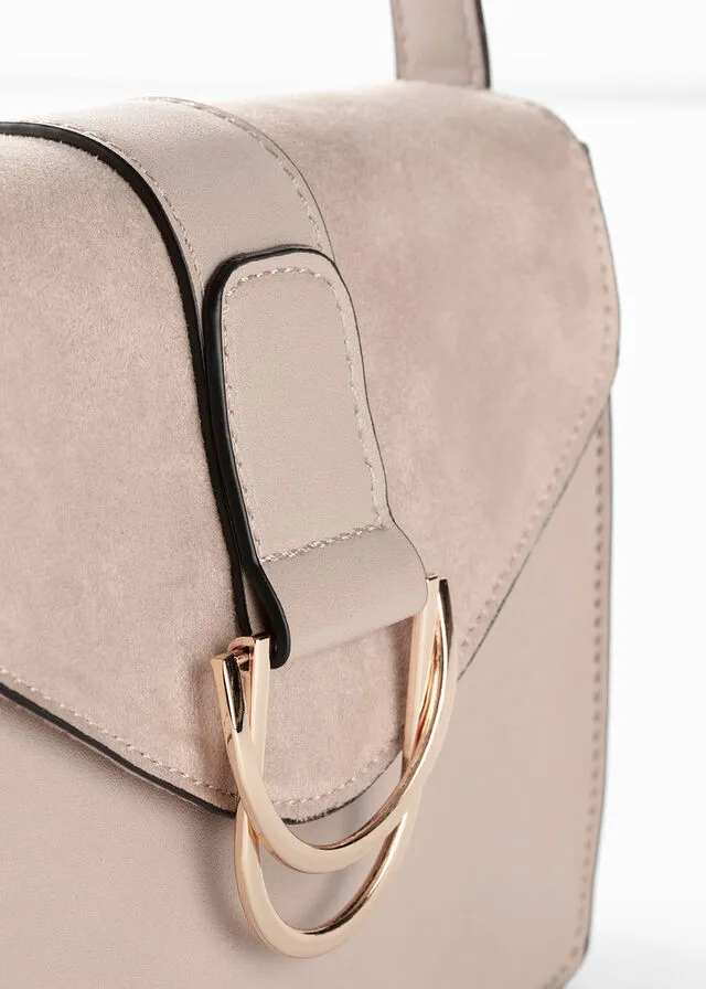BOLSO DE ESTILO BANDOLERA BEIGEDORADO