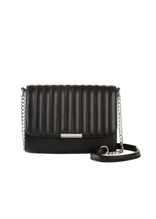 BOLSO DE ESTILO BANDOLERA NEGROPLATEADO