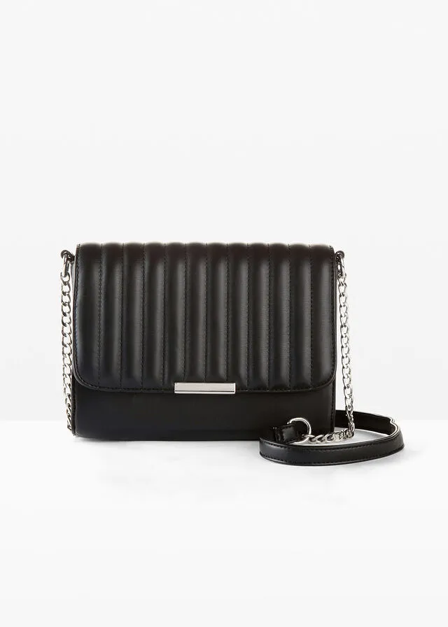 BOLSO DE ESTILO BANDOLERA NEGROPLATEADO