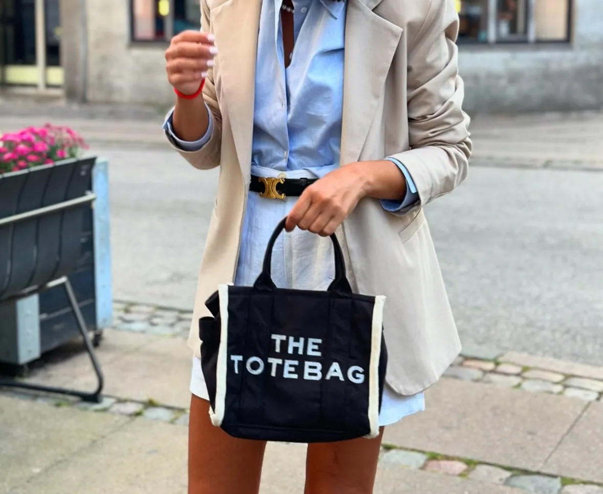Bolso Mini Tote Tela Negro