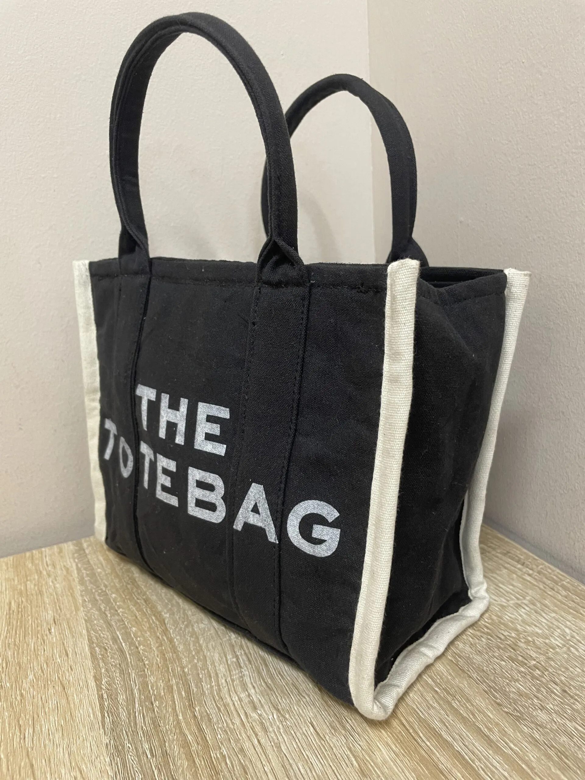 Bolso Mini Tote Tela Negro