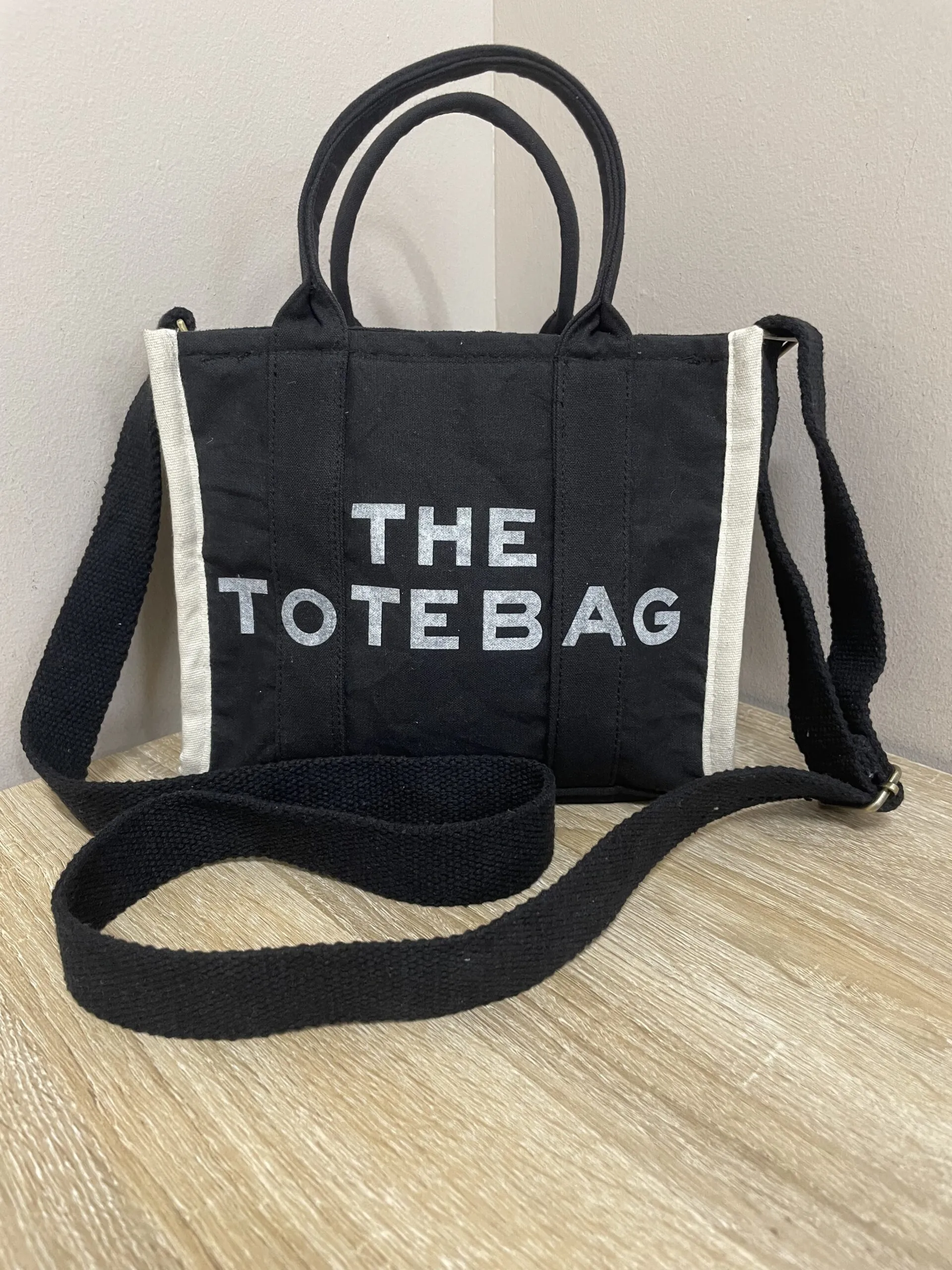 Bolso Mini Tote Tela Negro