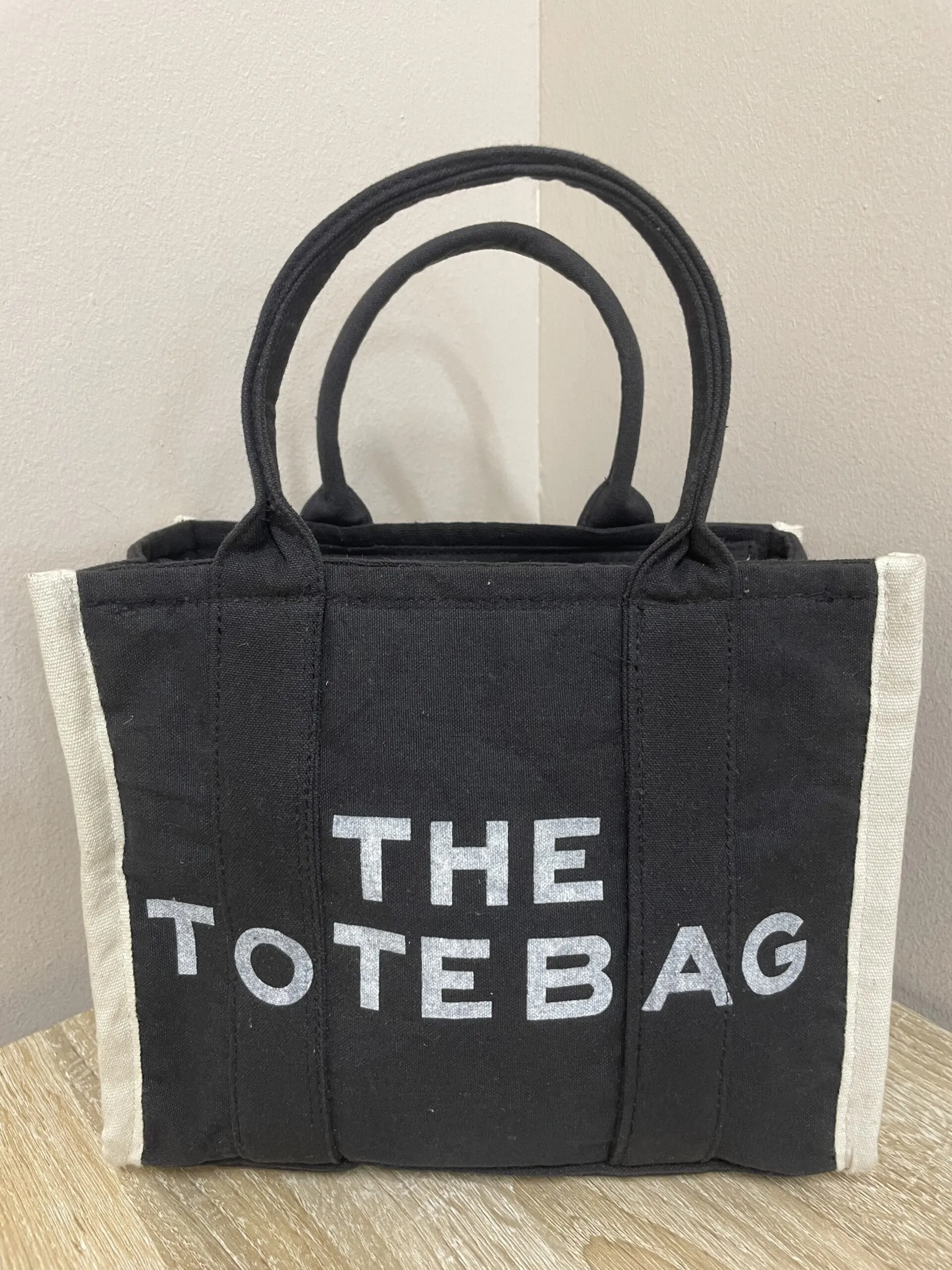 Bolso Mini Tote Tela Negro