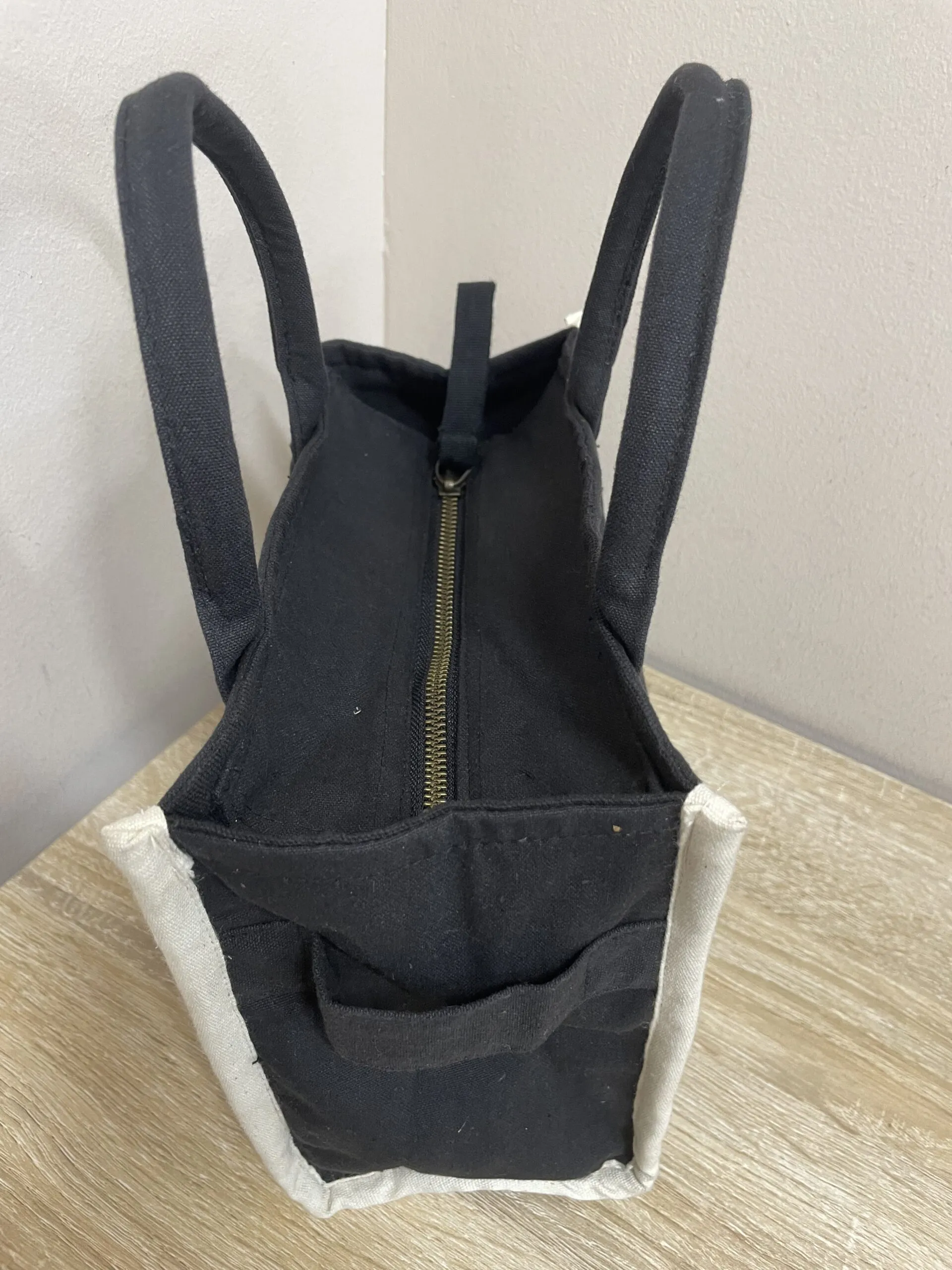 Bolso Mini Tote Tela Negro