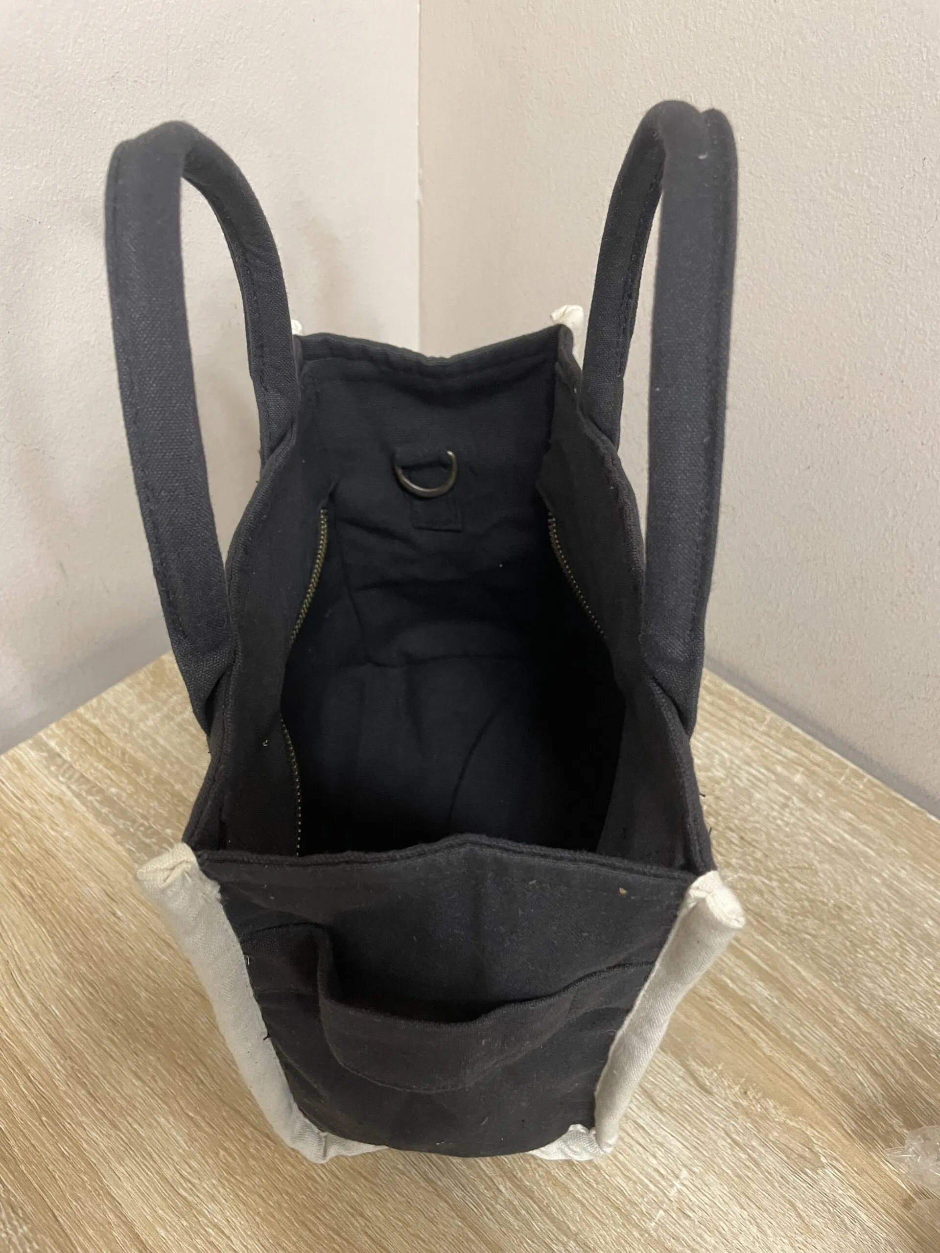 Bolso Mini Tote Tela Negro