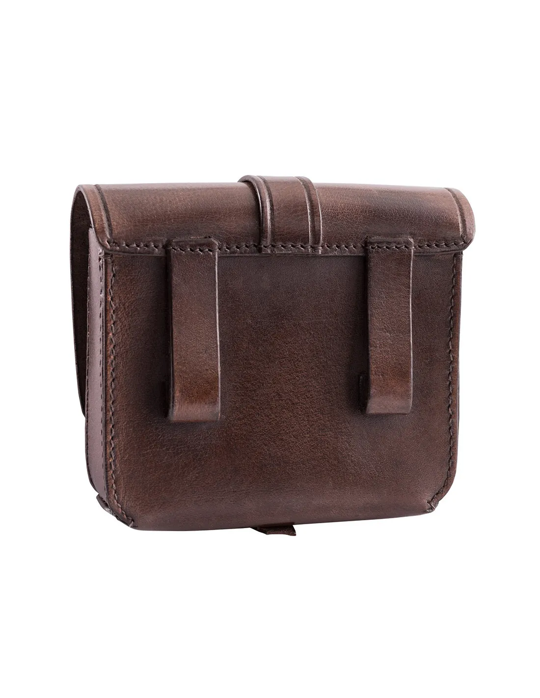 Bolso Romano Lucio Vero en cuero de Búfalo con trabillas