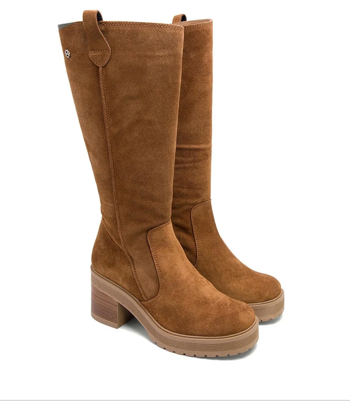 BOTA DE SERRAJE CON TACÓN PORRONET ROXANA 4539 CUERO