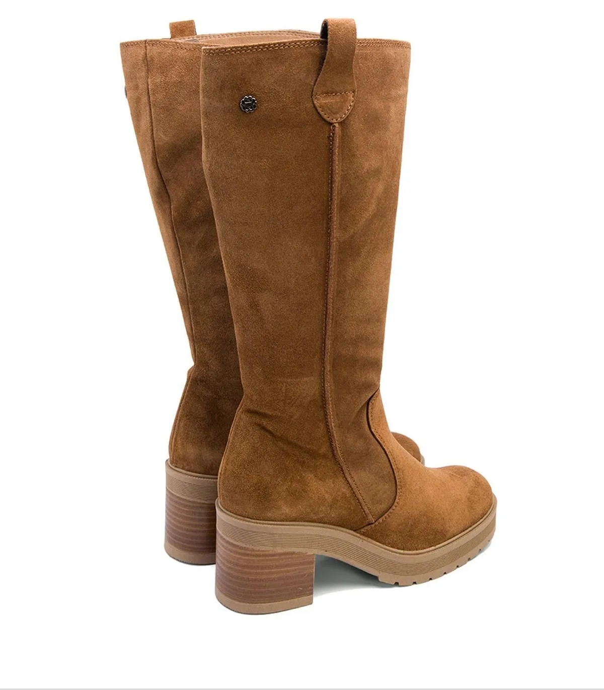 BOTA DE SERRAJE CON TACÓN PORRONET ROXANA 4539 CUERO