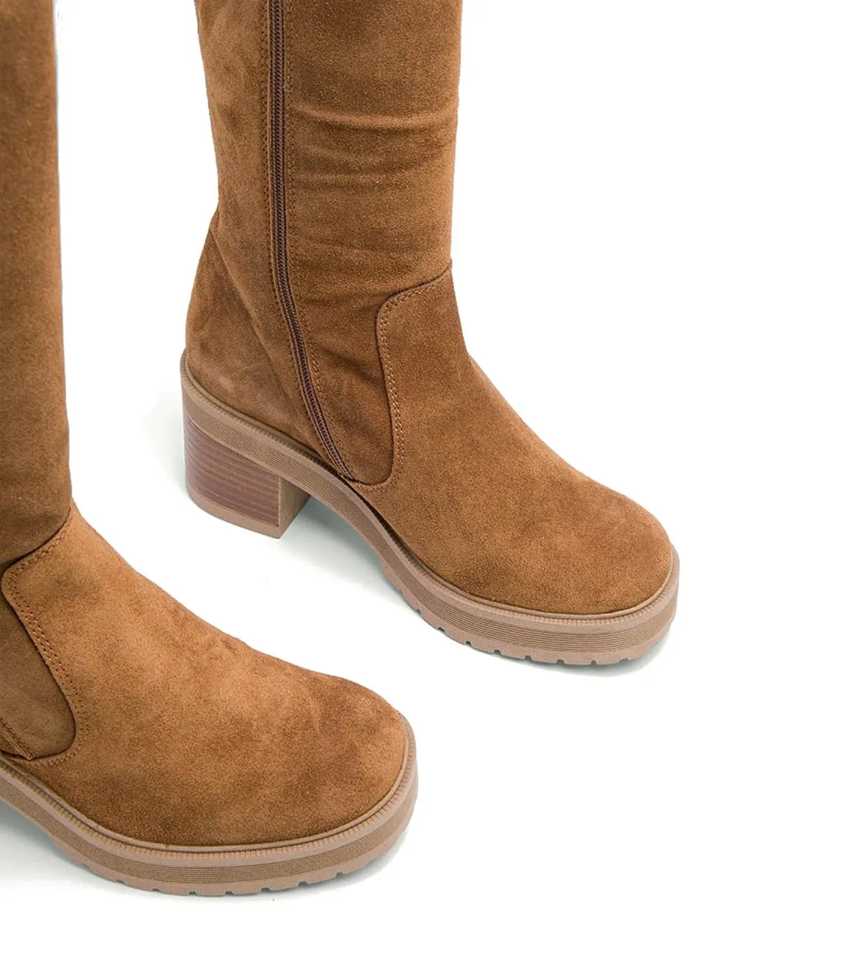 BOTA DE SERRAJE CON TACÓN PORRONET ROXANA 4539 CUERO