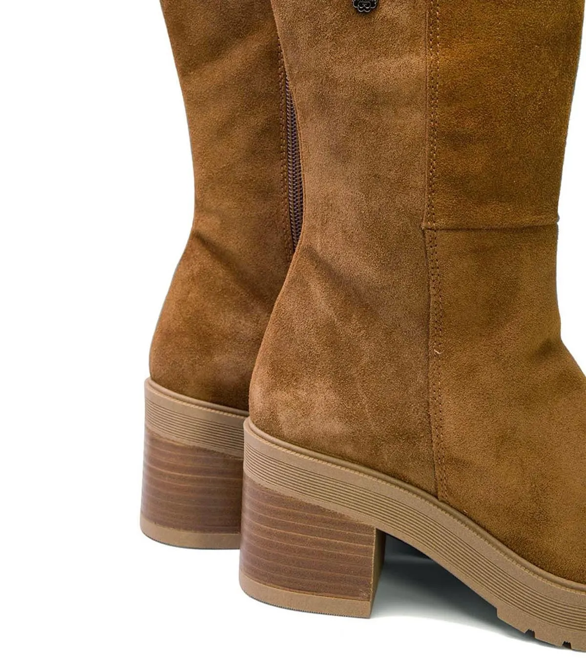 BOTA DE SERRAJE CON TACÓN PORRONET ROXANA 4539 CUERO