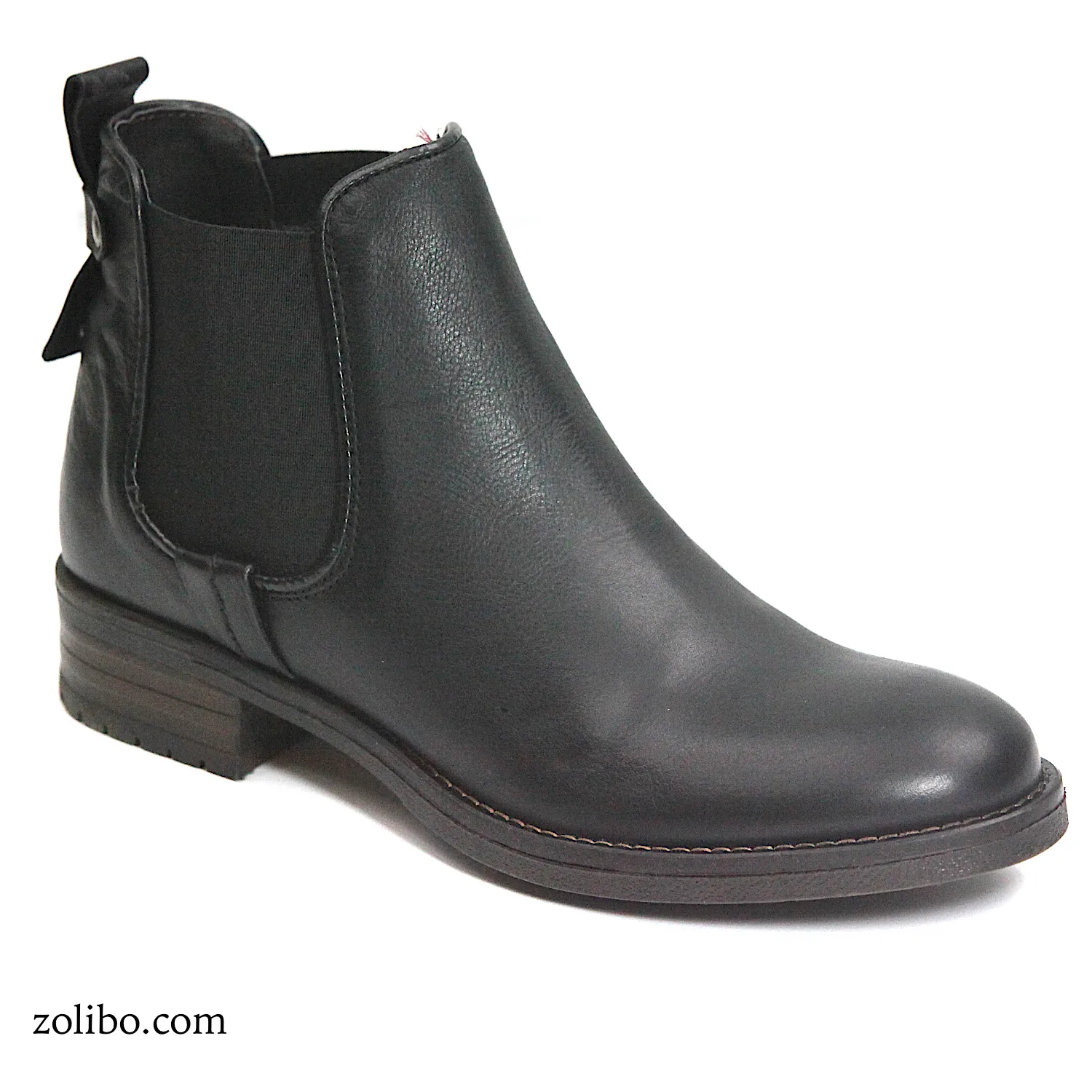 Botas bajas negras mujer cuero Sacchi