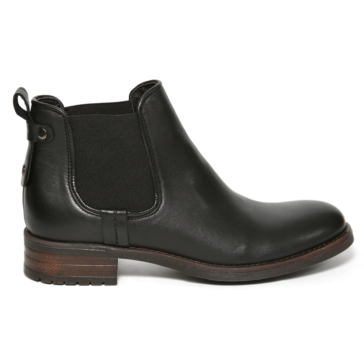 Botas bajas negras mujer cuero Sacchi